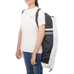 Ella Women's White Puffer Coat - Faux Fur Trim Hood