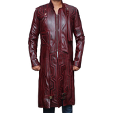 Guardians Of Galaxy 2 Star Lord Chris Pratt Leather Coat