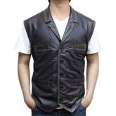 Hell On Wheels Anson Mount Leather Vest