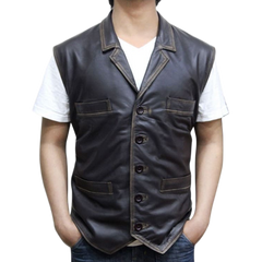 Hell On Wheels Anson Mount Leather Vest