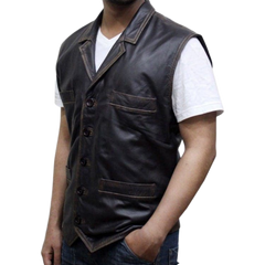Hell On Wheels Anson Mount Leather Vest