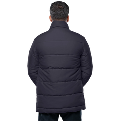 Herman Men's Dark Gray 3/4 Length Puffer Jacket – Winter Insulated Coat