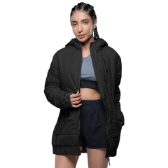 Julia Lightweight Black Puffer Jacket For Women