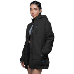 Julia Lightweight Black Puffer Jacket For Women