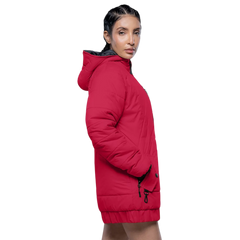 Julia Lightweight Red Puffer Jacket For Women