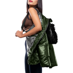 Lexie Duck Down Green Insulated Puffer Jacket for Women