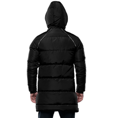 Lonnie Men's Black Insulated Hooded Puffer Jacket – Parka Style Winter Coat