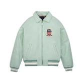 Men’s Avirex White Bomber American Flight Jacket 100% Real Leather Jacket