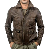 Men’s Raiders of The Lost Ark Indiana Jones Harrison Ford Brown Jacket