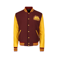 Men Vintage College Dropout Baseball Letterman Chenile Embroidery Varsity Jacket