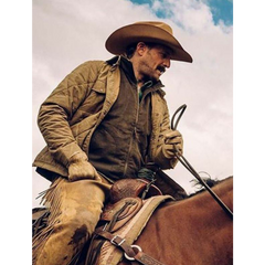 Men’s Yellowstone Josh Lucas Quilted Jacket Classic Casual