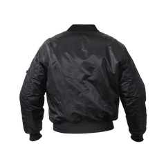 Men's Black Lightweight Bomber Flight Jacket