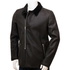 Men’s Black Shearling Jacket