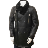 Men’s Black Sheepskin Coat