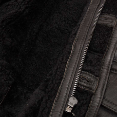 Men’s Black Sheepskin Coat