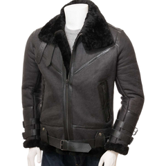 Men’s Black Sheepskin Jacket