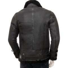 Men’s Black Sheepskin Jacket