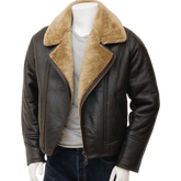 Men’s Brown And Ginger Sheepskin Jacket