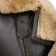Men’s Brown And Ginger Sheepskin Jacket
