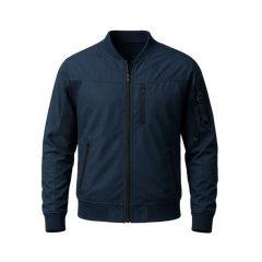 Men's Classic Navy Bomber Jacket