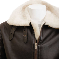 Men’s Cream Sheepskin Jacket