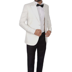 Men's Dinner Ivory White Tuxedo Jacket