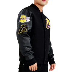 Mens New Los Angeles Laker NBA Leather Jacket