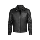 Men's Premium Black Harrington Leather Jacket