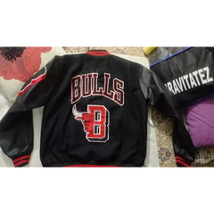 Men’s Pro Standard Chicago Bulls Mash Up Varsity Jacket Black