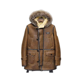 Men's RAF B3 Bomber Flight Aviator Shearling Sheep Skin Leather Jacket Coat