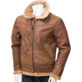 Men’s Tan Sheepskin Flying Jacket