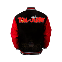 Men's Tom and Jerry Letterman Varsity Jacket