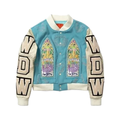 Men's Who Decides War Namesake Formal Wear Varsity Woolen And Leather Jacket