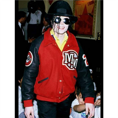 Michael Jackson Mickey Mouse Varsity Jacket
