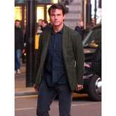 Mission Impossible 5 Tom Cruise Green Cotton Coat