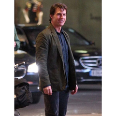 Mission Impossible 5 Tom Cruise Green Cotton Coat