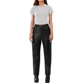 Myrna Women's Black Fitted Leather Pants