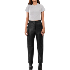 Myrna Women's Black Fitted Leather Pants