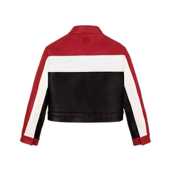 NEW Avirex Cropped Women's Moto Racing Leather Jacket NWT