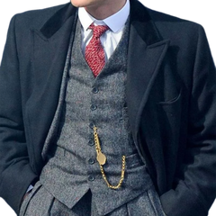 Shelby Long Wool Men's Black Overcoat — Limited Stock