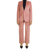 Shirley Women's Pink Two Piece Regular Fit Suit