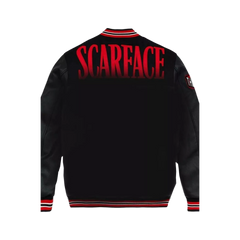 The World is Yours Black Bomber Scarface Varsity Jacket