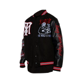 The World is Yours Black Bomber Scarface Varsity Jacket