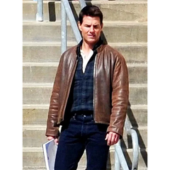 Tom Cruise Jack Reacher Lambskin Excellent Quality Genuine Leather Jacket