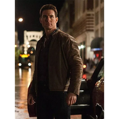 Tom Cruise Jack Reacher Lambskin Excellent Quality Genuine Leather Jacket