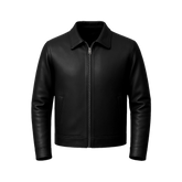 Tony Men's Black Harrington Leather Jacket