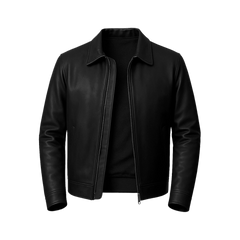 Tony Men's Black Harrington Leather Jacket