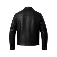 Tony Men's Black Harrington Leather Jacket