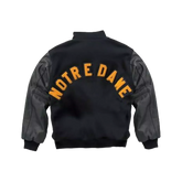 University of Notre Dame's Rudy Irish Varsity Jacket Wool & Leather Sleeve