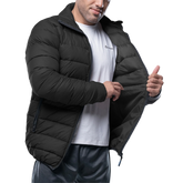 Vicente Mens Premium Black Puffer Jacket - Winter Insulated Coat